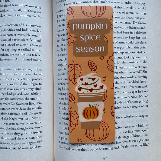 Pumpkin Spice Bookmark