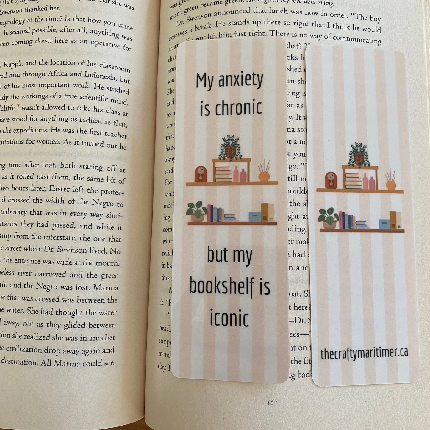 Funny Anxiety Bookmark