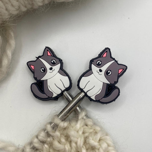 Grey Cat Needle Protector set of 2