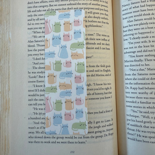 Colourful cats Bookmark