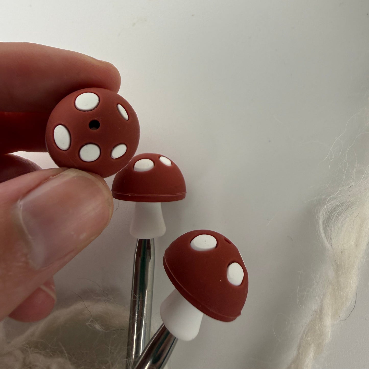 Mushroom Needle Protector Set of 2
