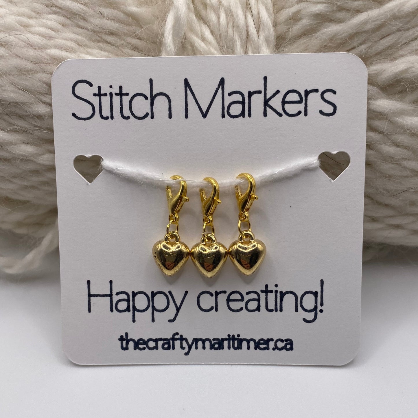 Heart Stitch Marker set of 3