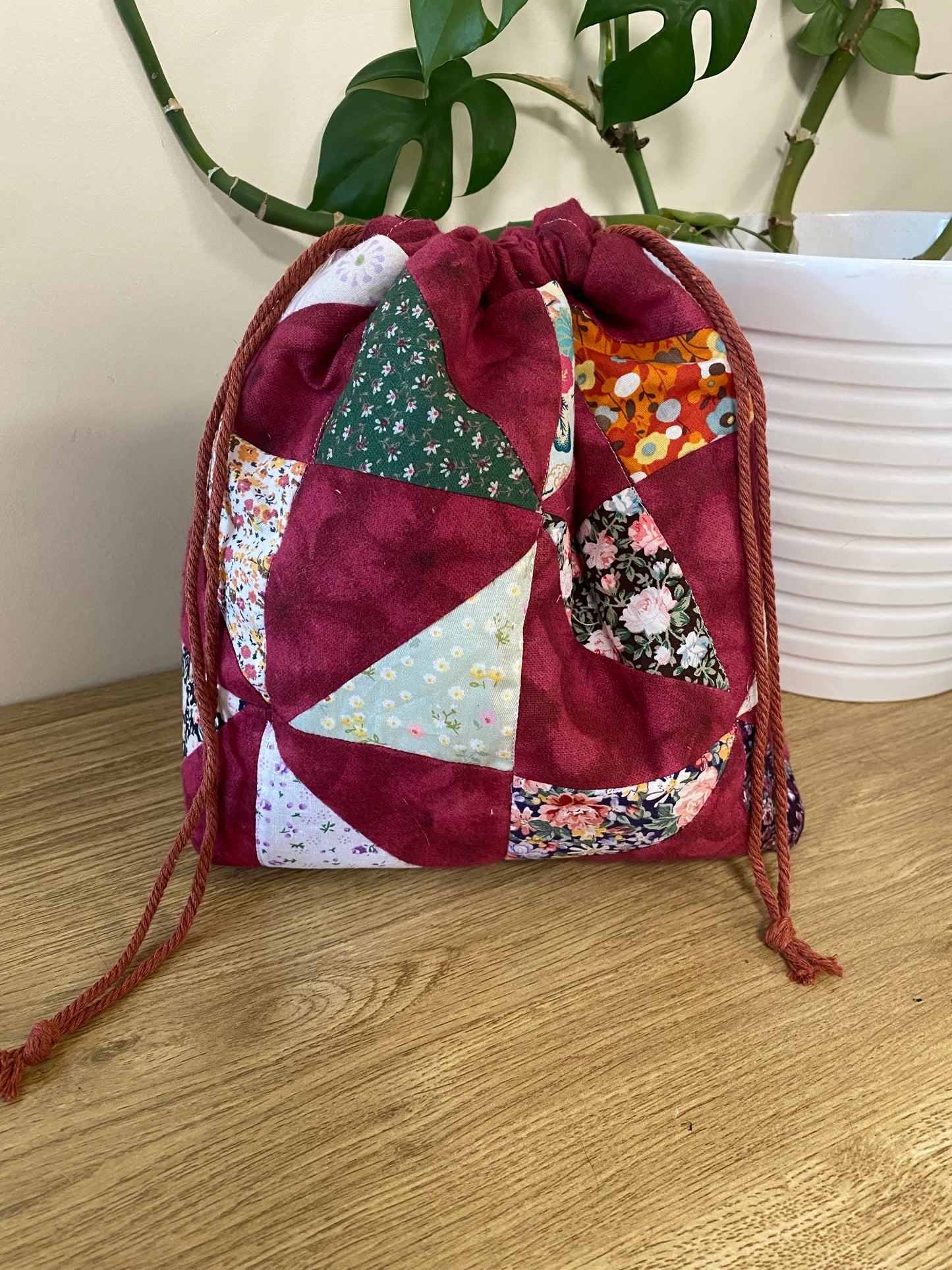 The Red Patchwork Maker's Bag