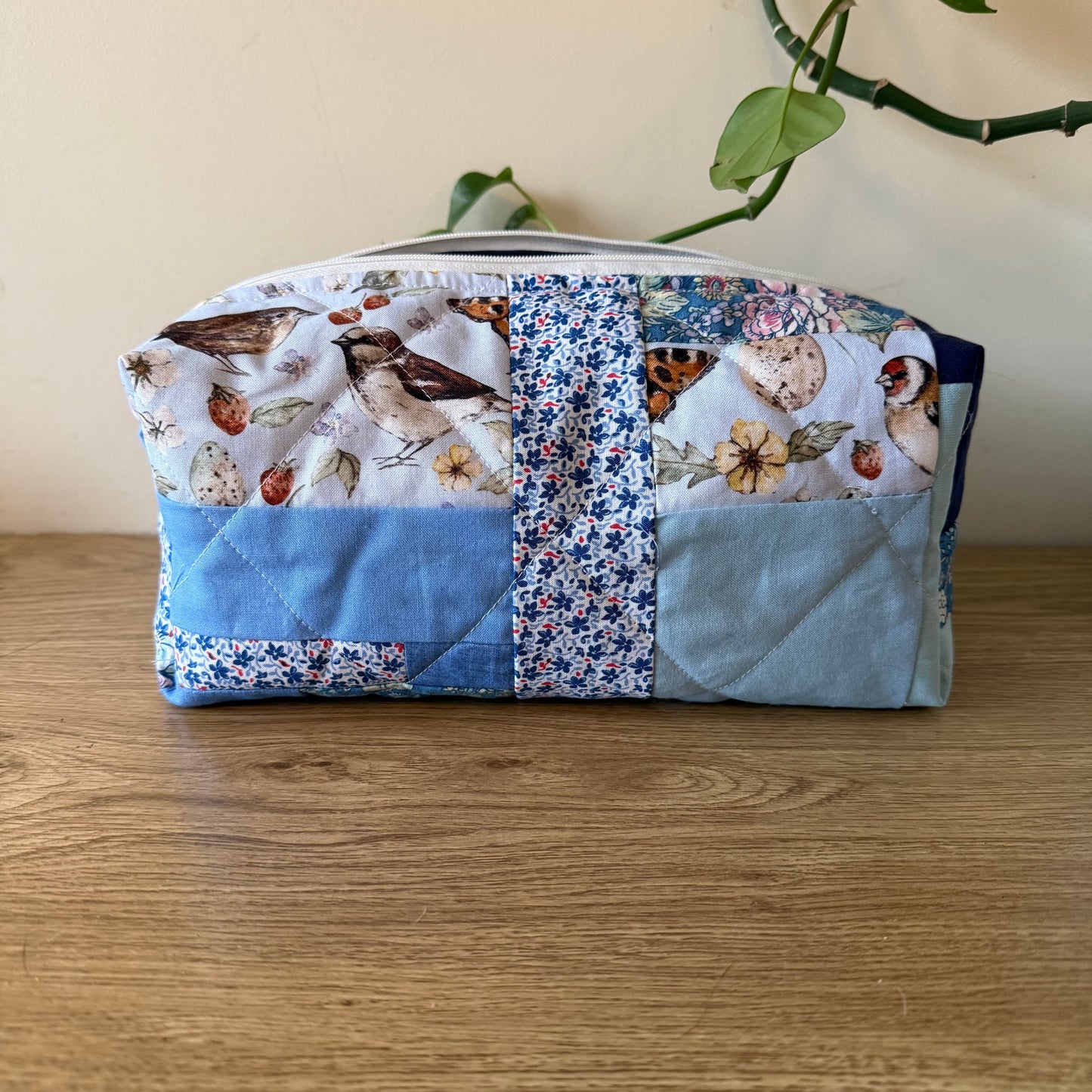 April Blues Toiletry Bag (one of a kind)