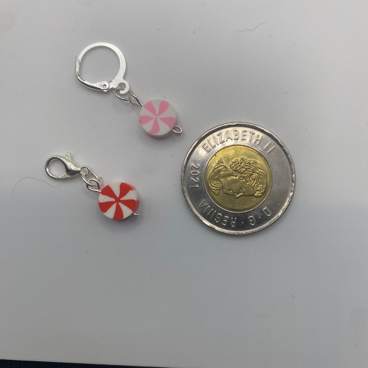 Holiday Candy Stitch Markers set of 3 or 5