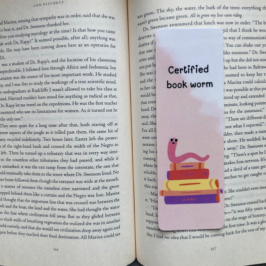 Book Worm Bookmark