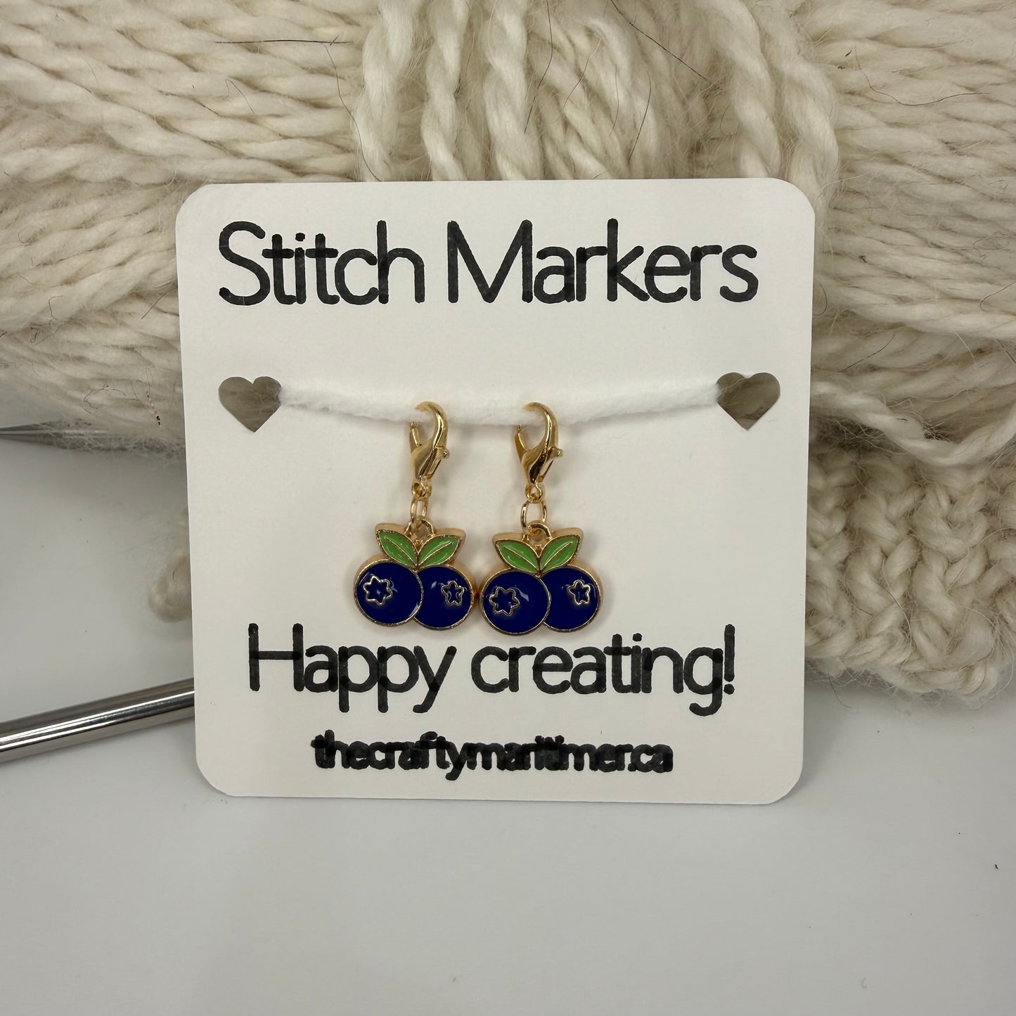 Summer Berry Stitch Markers/Progress Keepers  Set of 2