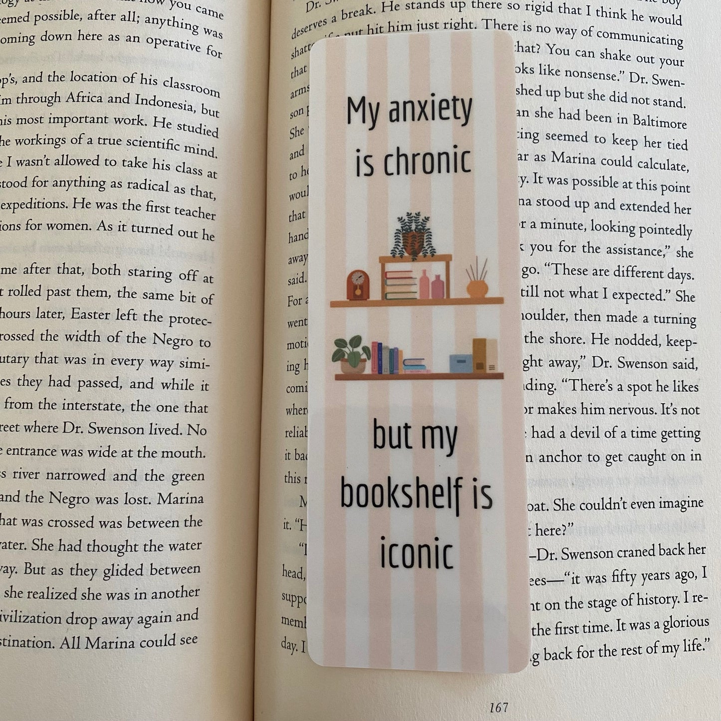 Funny Anxiety Bookmark
