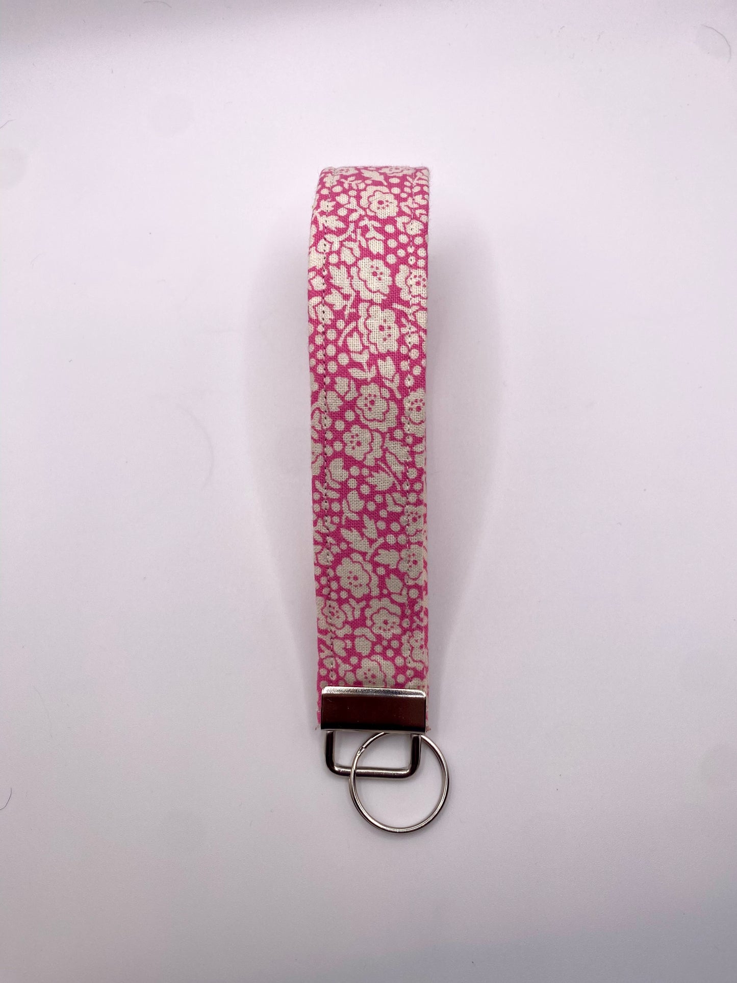 Pink Floral Wristlet