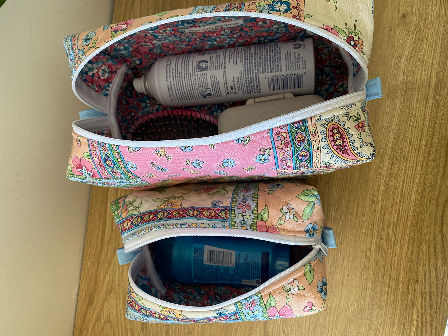 Quilted Patchwork Toiletry Bag