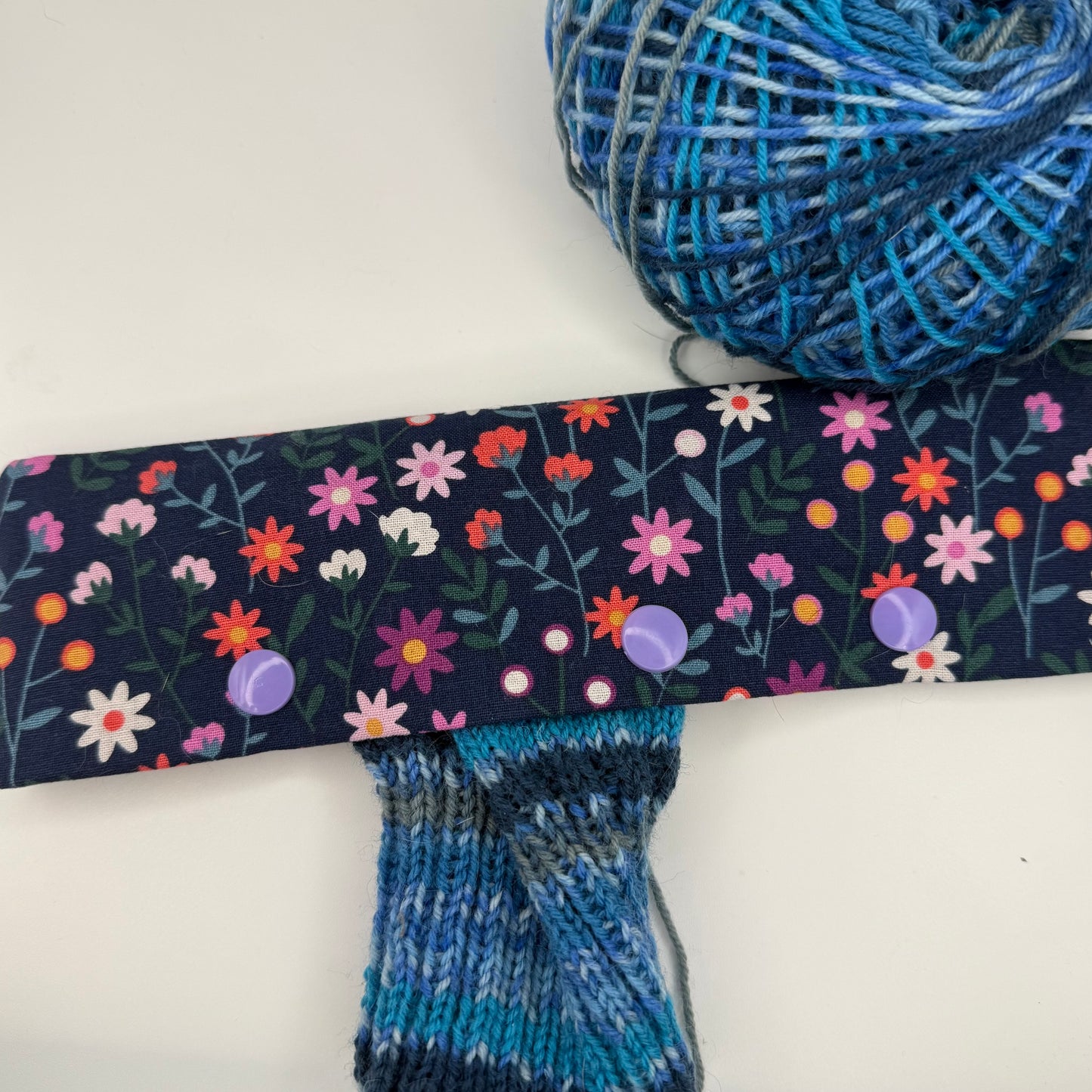 Navy Floral DPN Holder