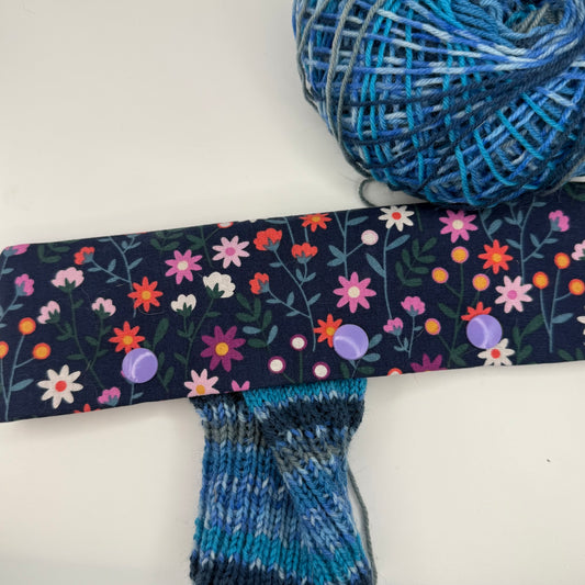 Navy Floral DPN Holder