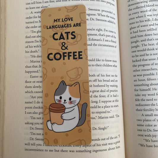 Cats & Coffee Bookmark