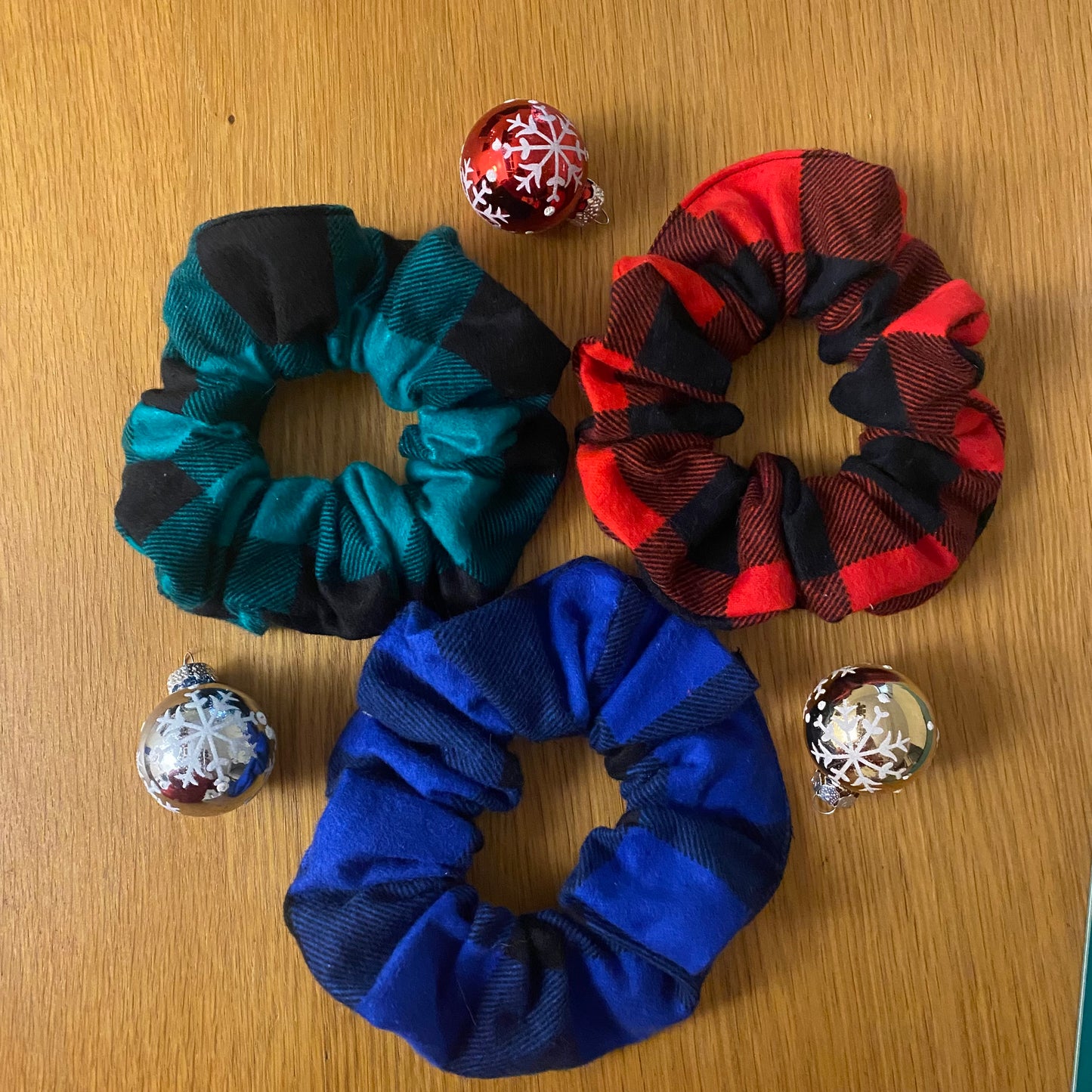 Holiday Plaid Scrunchie
