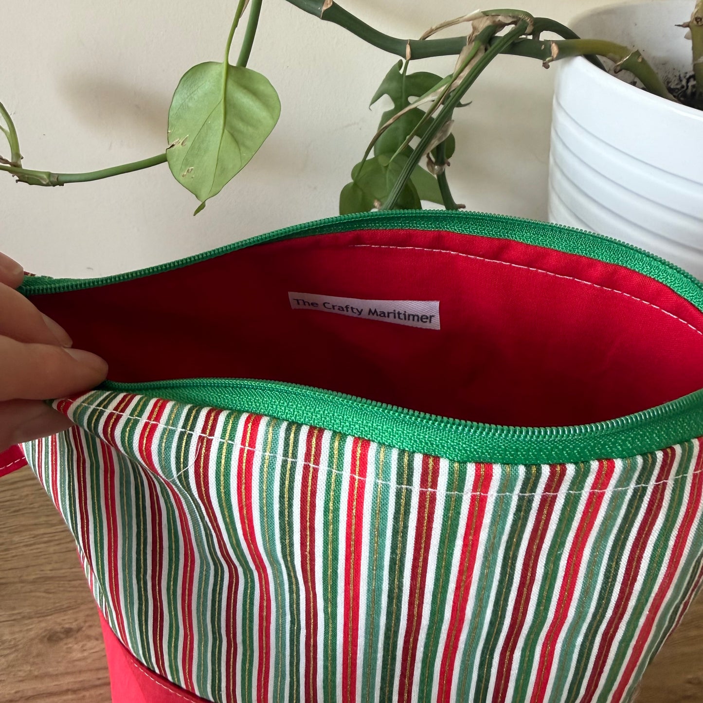 Christmas Knitting Maker's Bag