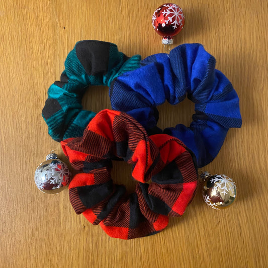Holiday Plaid Scrunchie