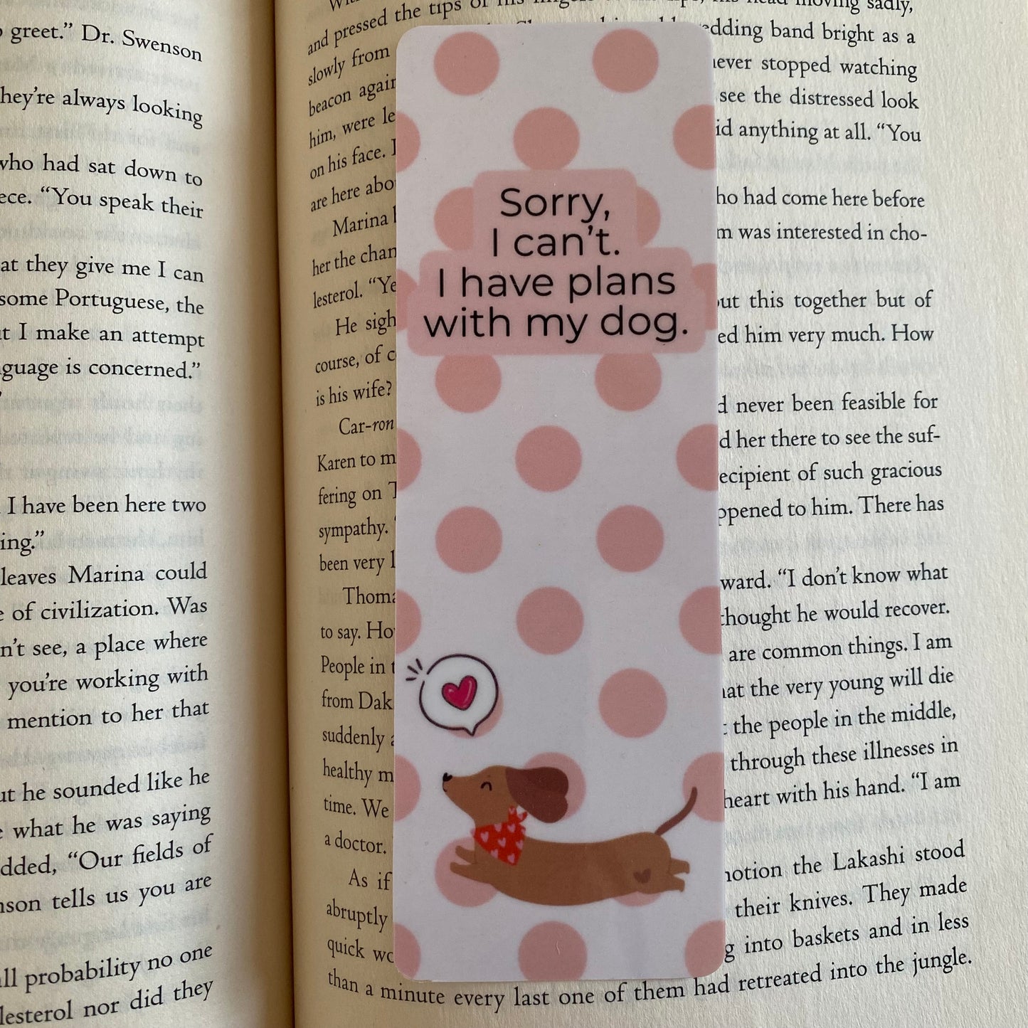 I have plans with my dog Bookmark