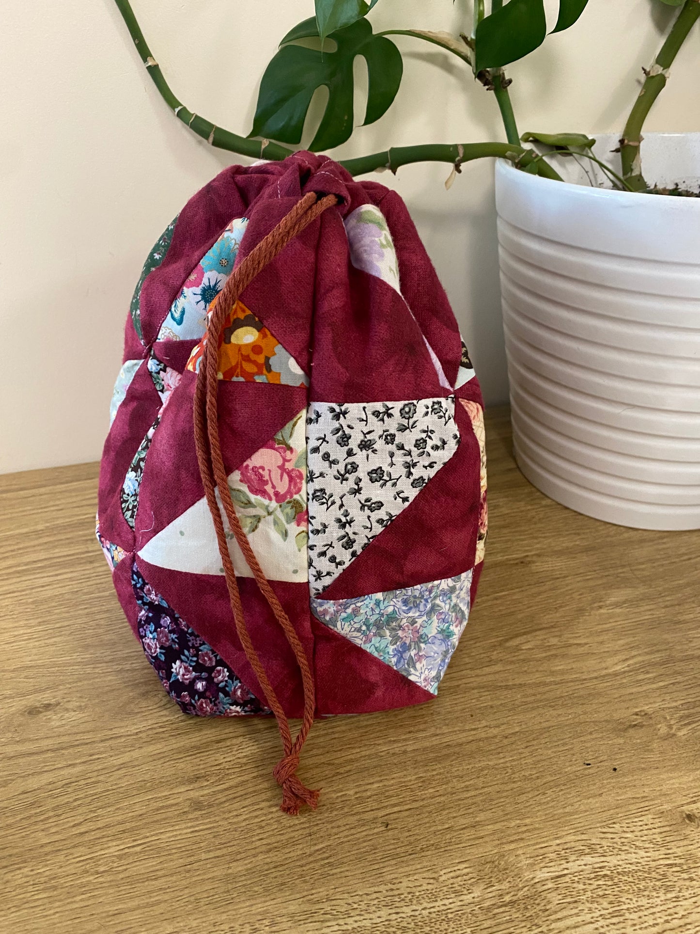 The Red Patchwork Maker's Bag