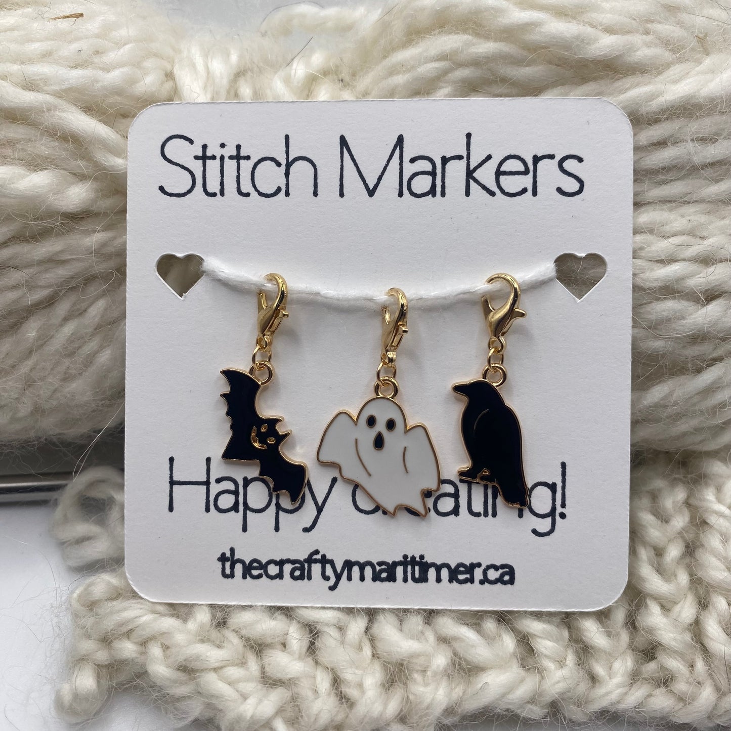 Spooky Halloween Stitch Marker set of 3