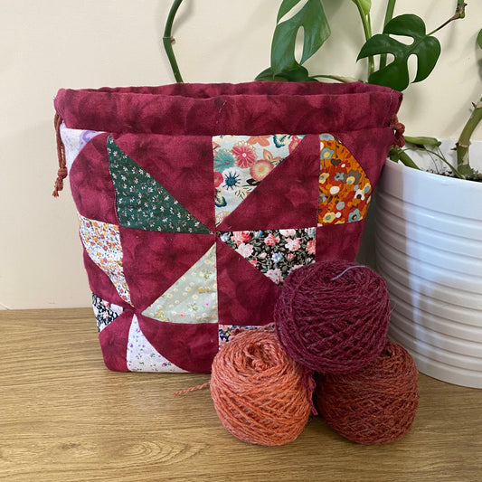 Patchwork fabric bag