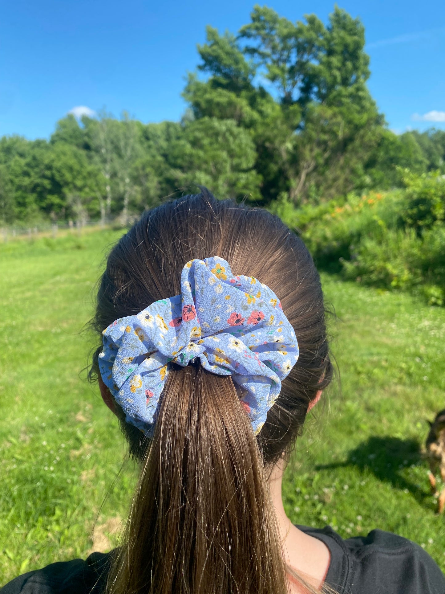 Summer Floral Scrunchie
