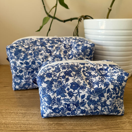 Blue China Toiletry Bag