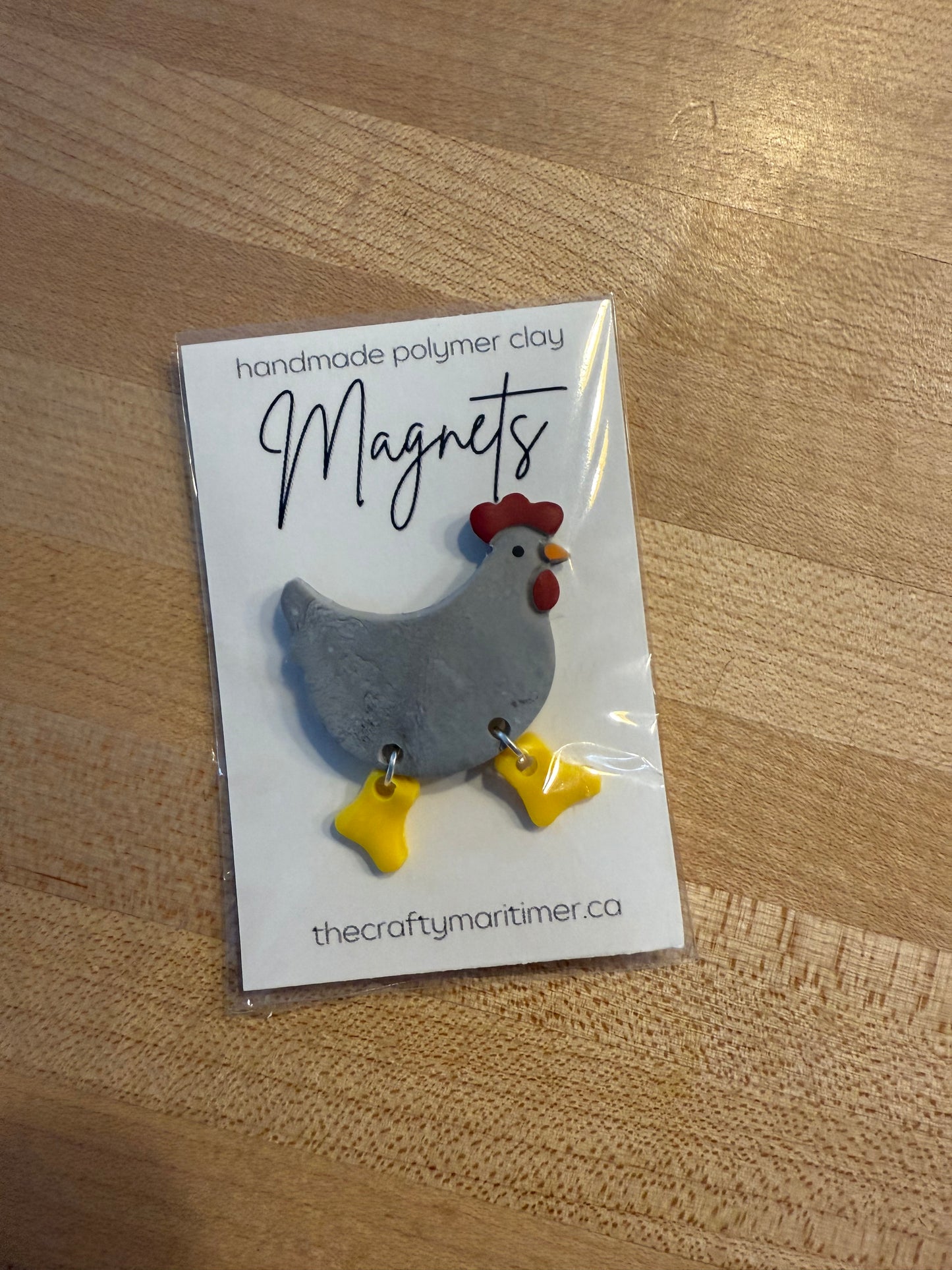 Grey Chicken Magnet