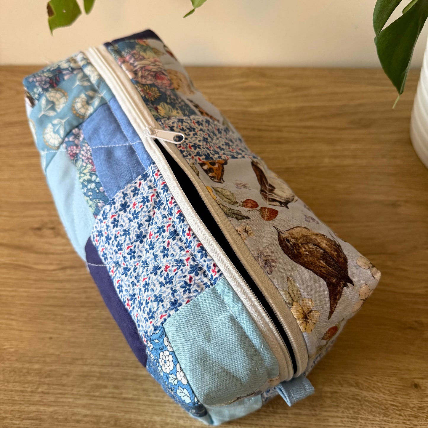 April Blues Toiletry Bag (one of a kind)