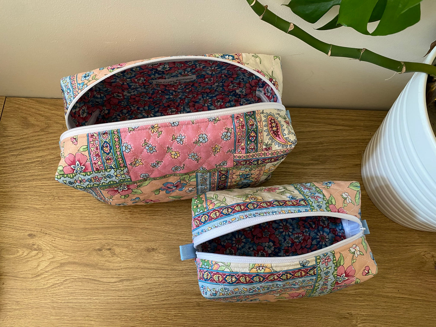 Quilted Patchwork Toiletry Bag