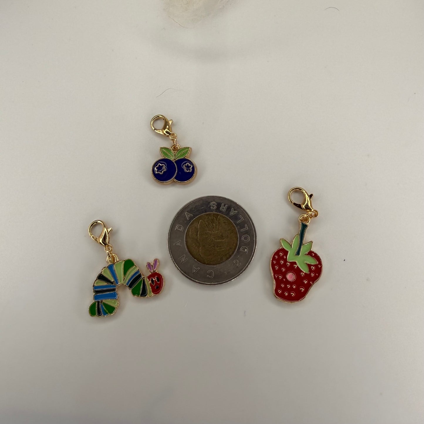 Summer Berry Stitch Markers/Progress Keepers  Set of 2