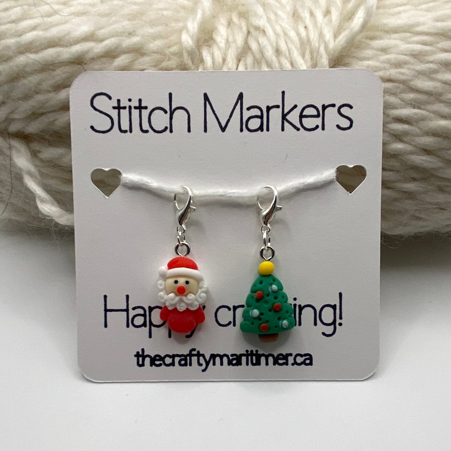 Christmas Stitch Markers Set of 2