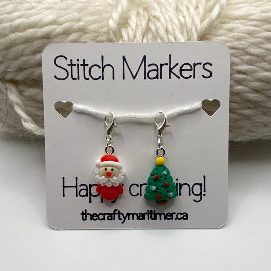 Christmas Stitch Markers Set of 2