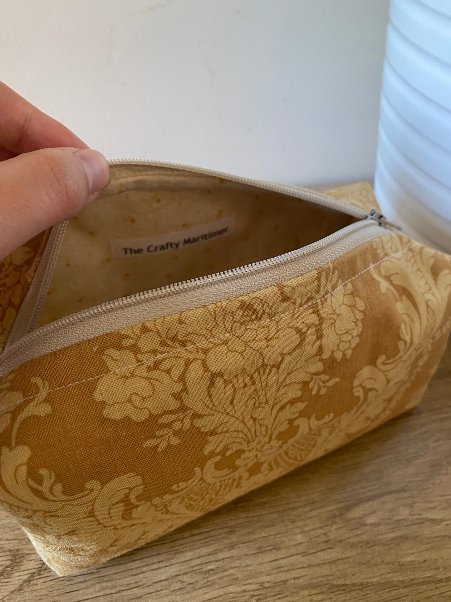 Vintage Yellow Pencil Case