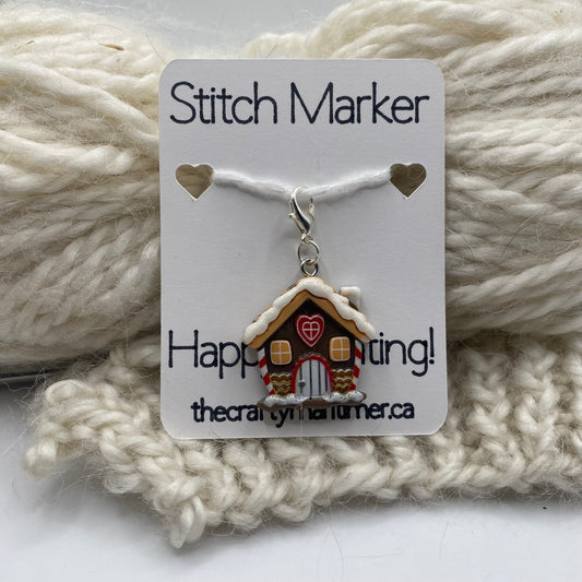Gingerbread House Stitch Marker