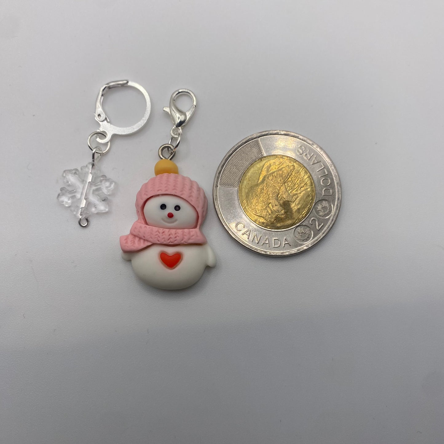 Snowman or Snowflake Stitch Markers sets