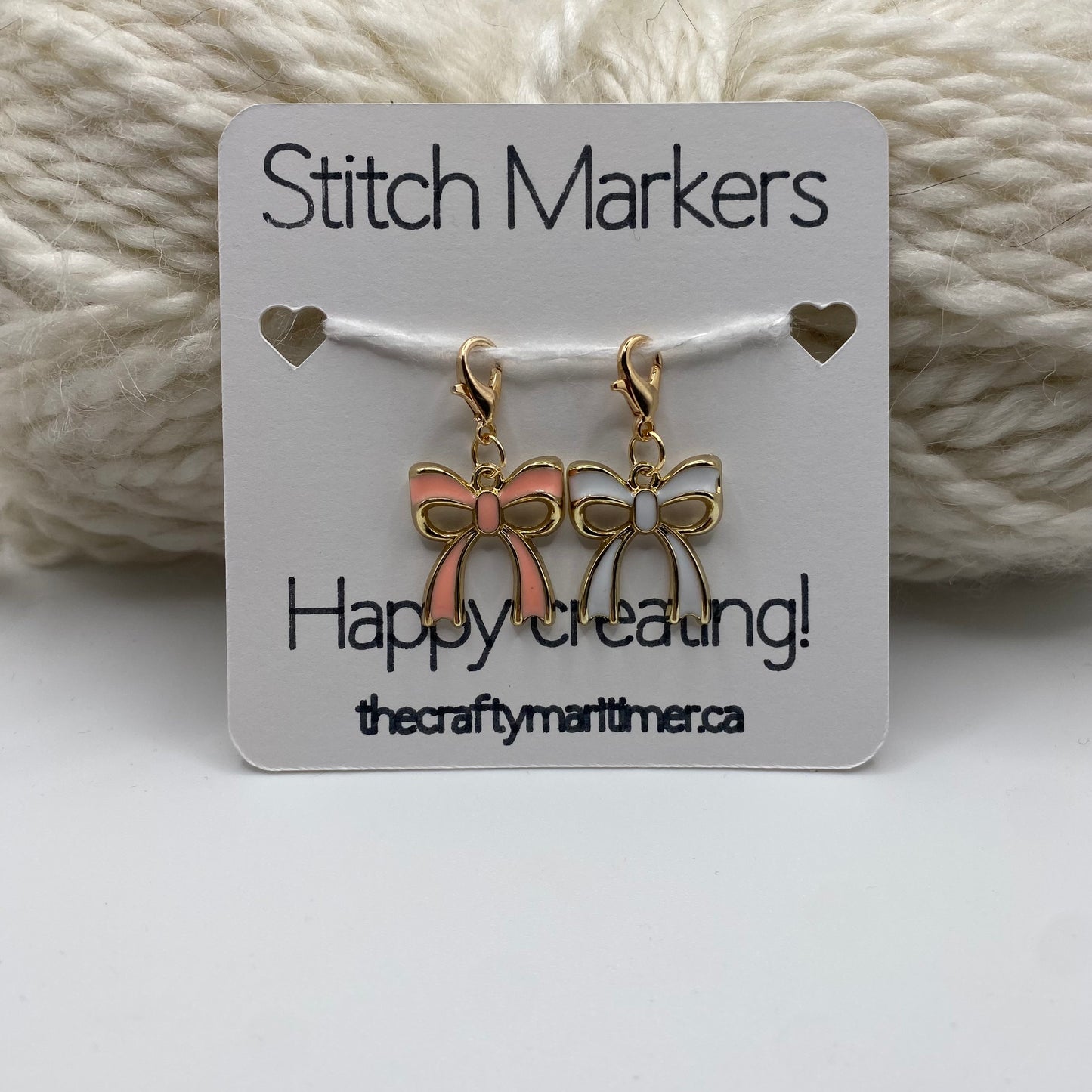 Bow Stitch Markers set of 2