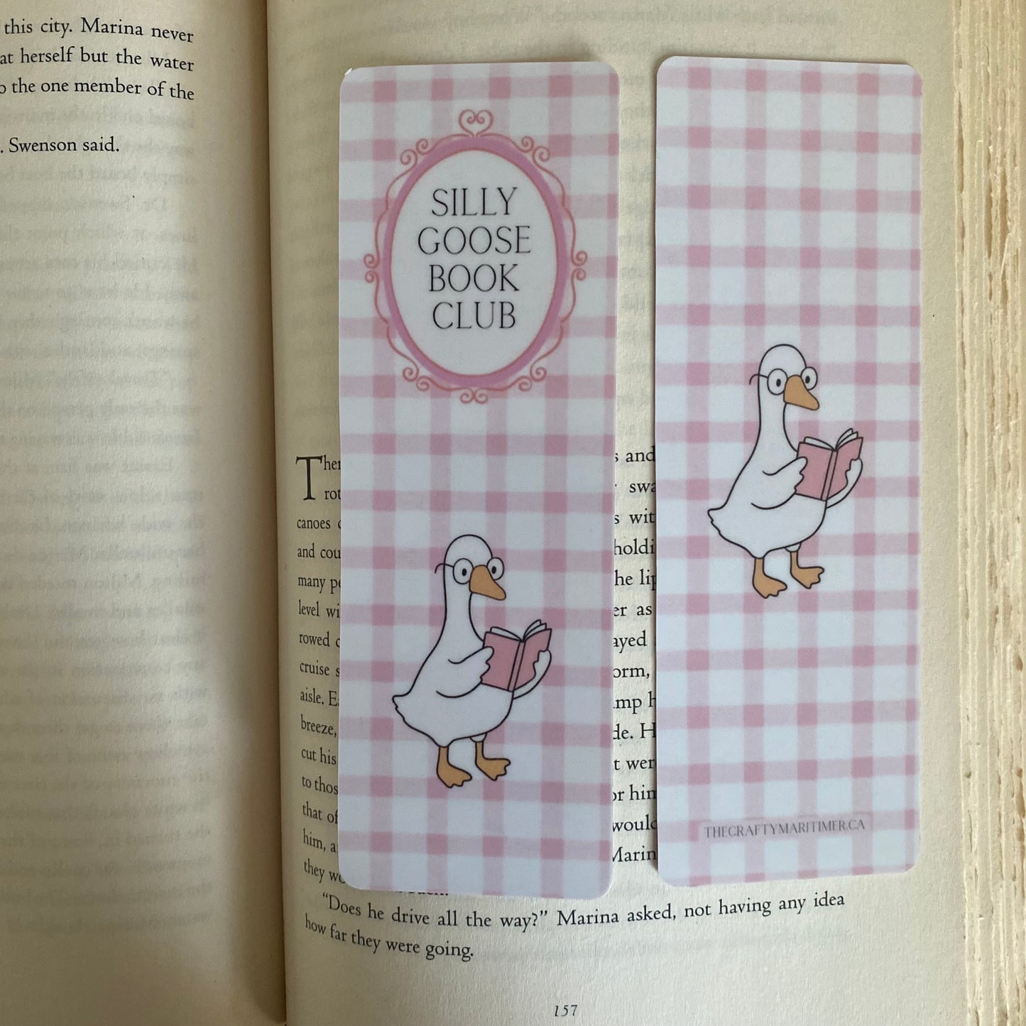 Silly Goose Book Club Bookmark