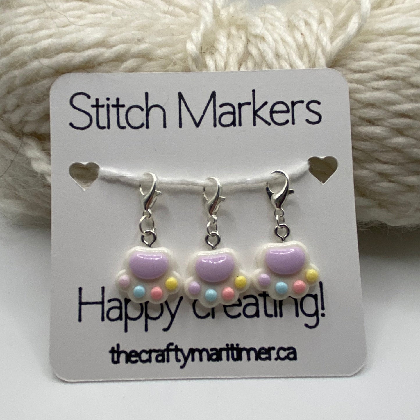Paw Stitch Marker set of 3