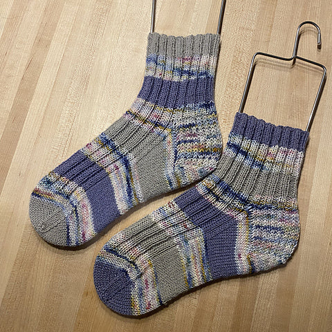 Adult Ribbed Sock Knitting Pattern – Cuff Down | Small- X-Large