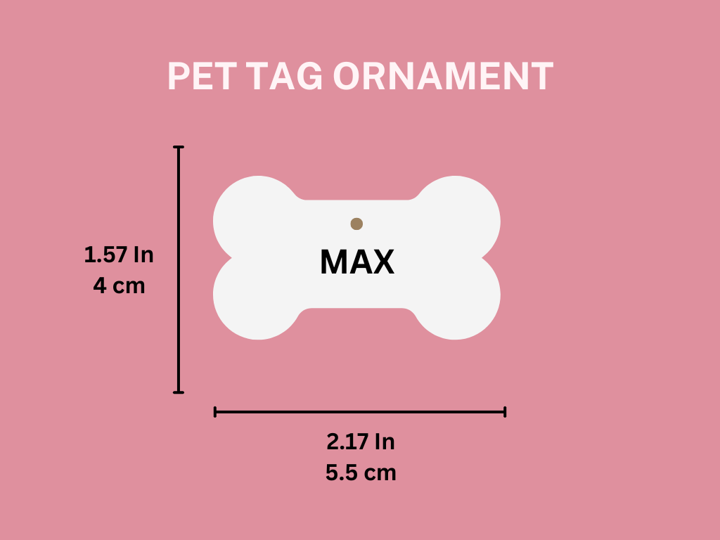 Personalized Acrylic Bone Ornaments