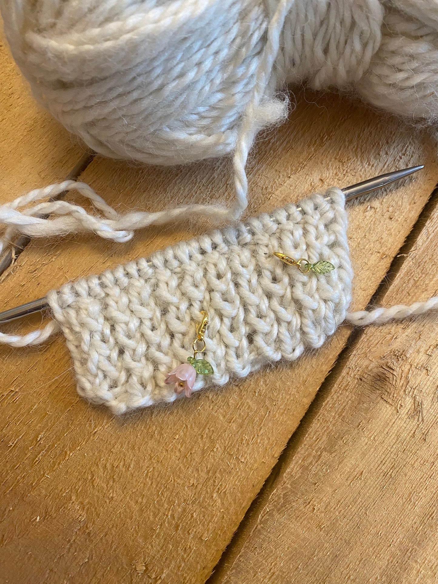 Floral Stitch Markers set of 5