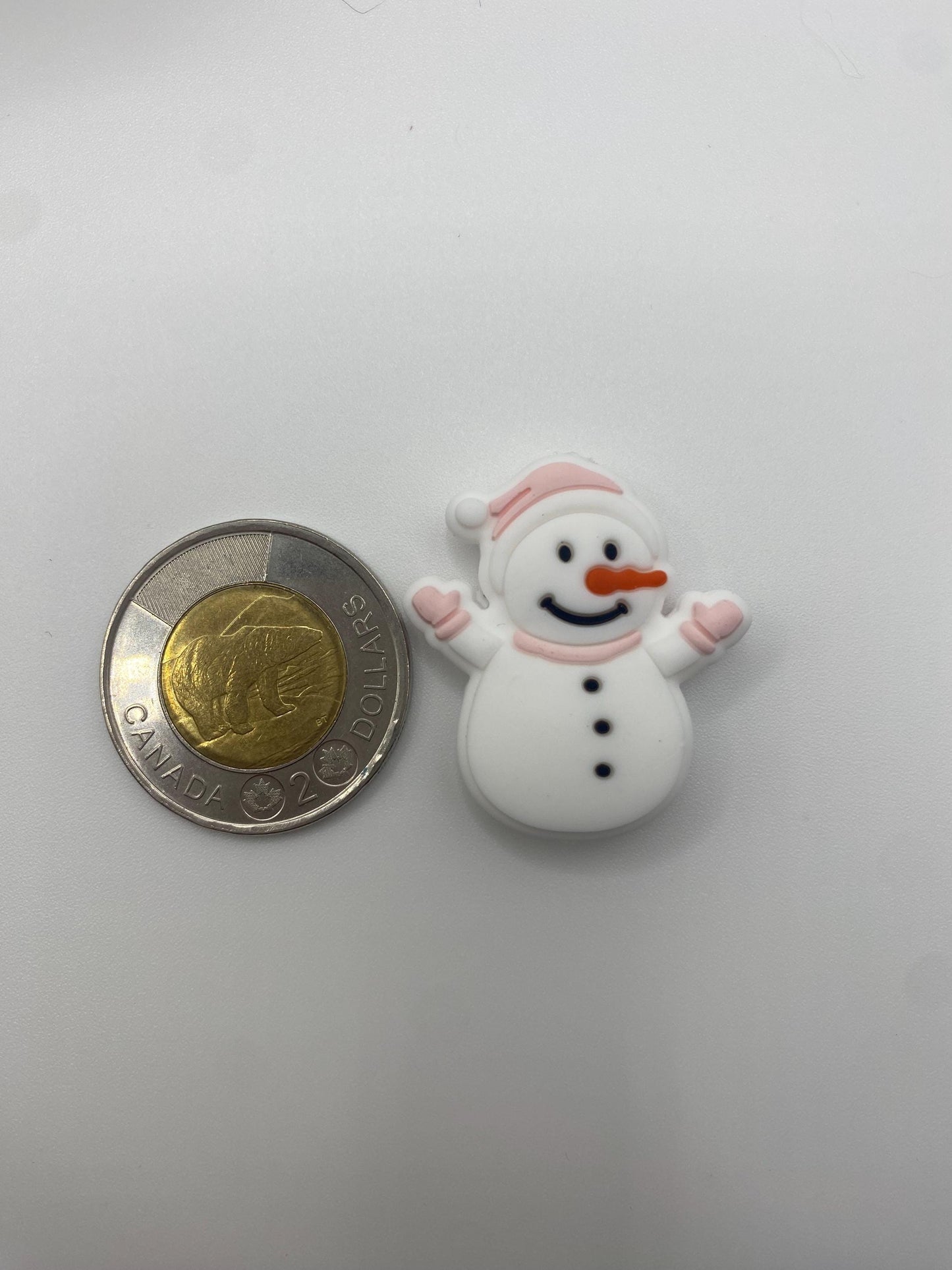 Pink Snowman Needle Protector set of 2