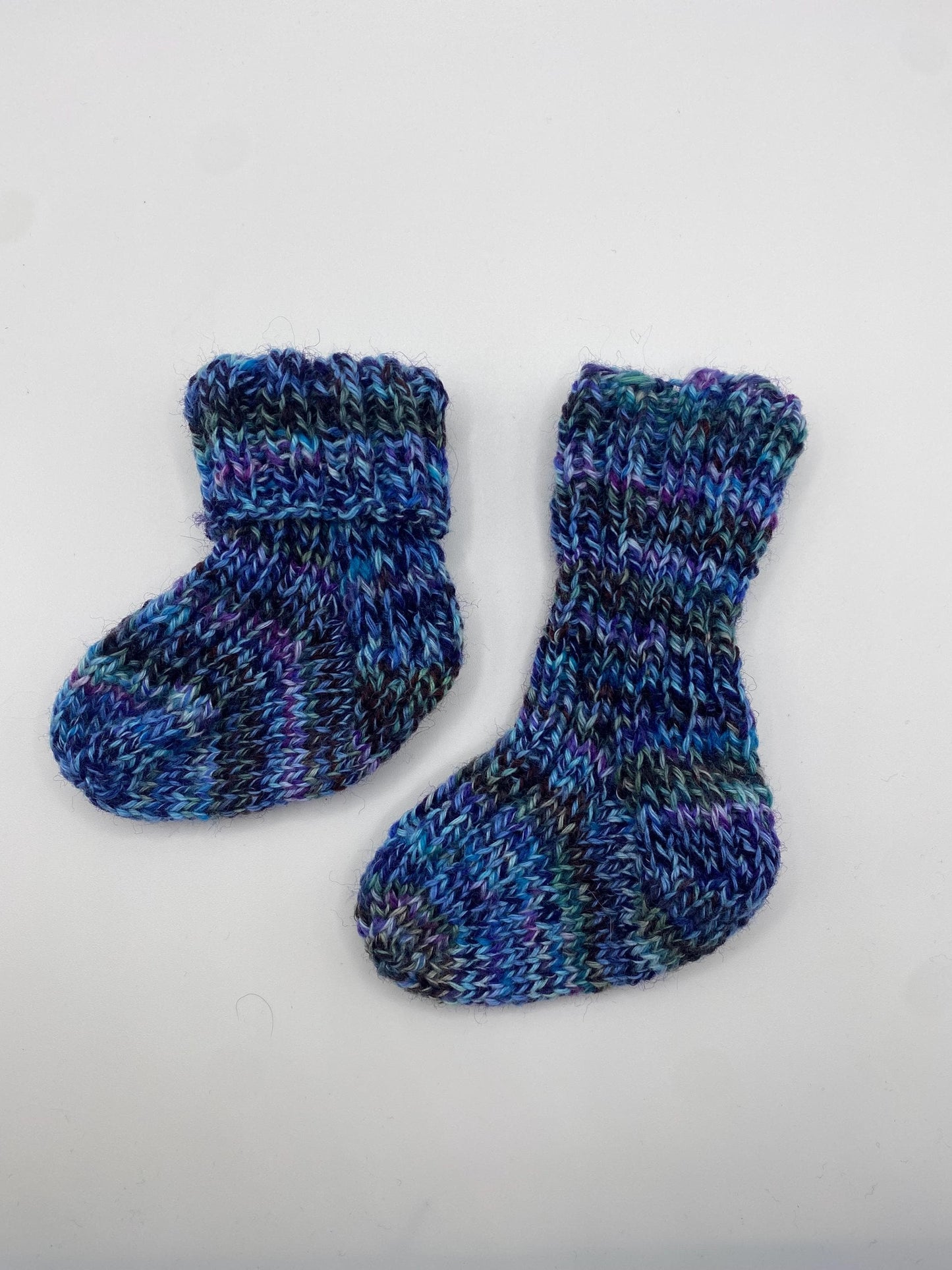 Ribbed Baby Sock Knitting Pattern – Cuff Down | Newborn to 3 Years